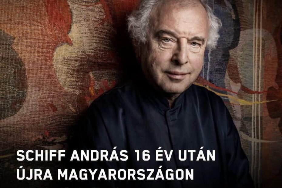 Cartel oficial del regreso de András Schiff a la Academia de Música Ferenc Liszt en septiembre de 2026.