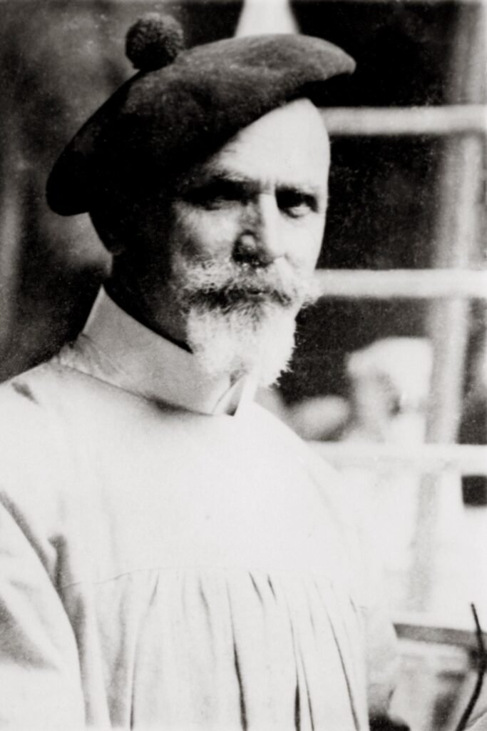 Retrato histórico del escultor húngaro Alajos Stróbl