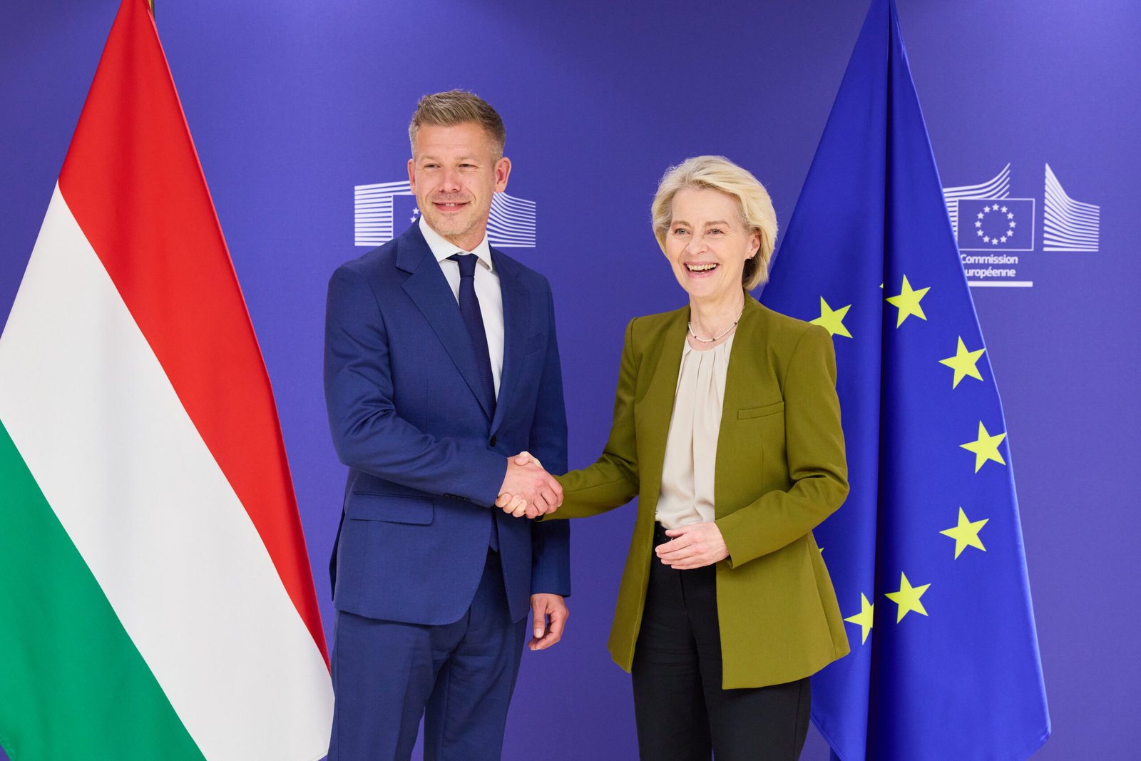 Péter Magyar y Ursula von der Leyen reunidos el 29 de abril de 2026