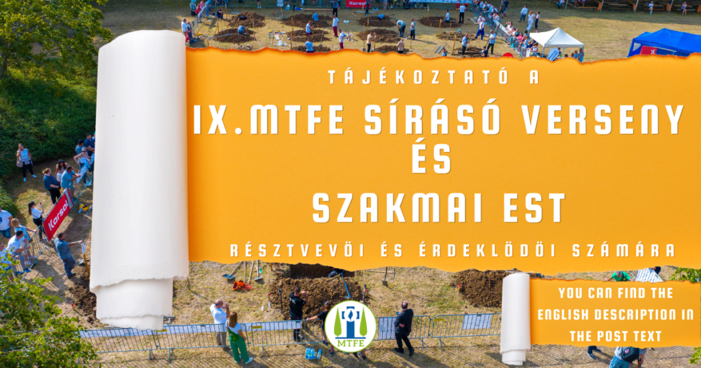 Cartel oficial del IX Campeonato de Sepultureros de la MTFE en Hungría, edición 2026.