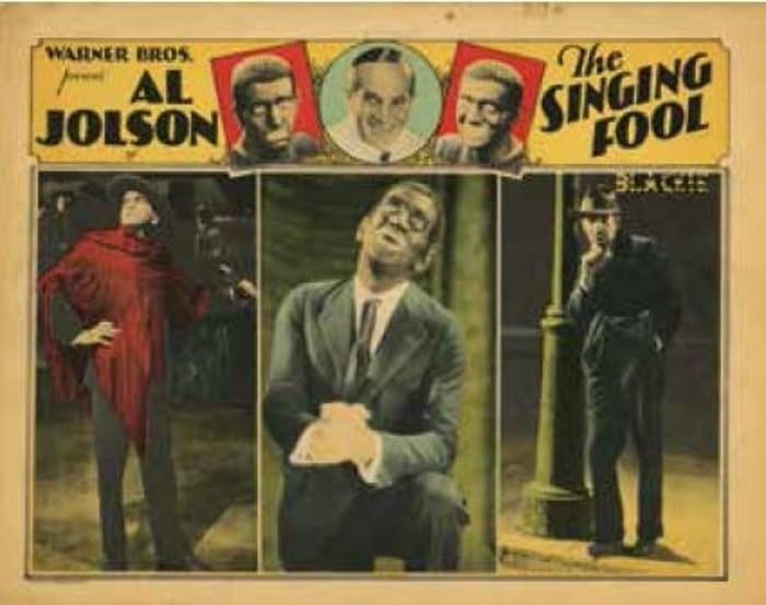 Cartel de The Singing Fool de 1928 protagonizada por Al Jolson.