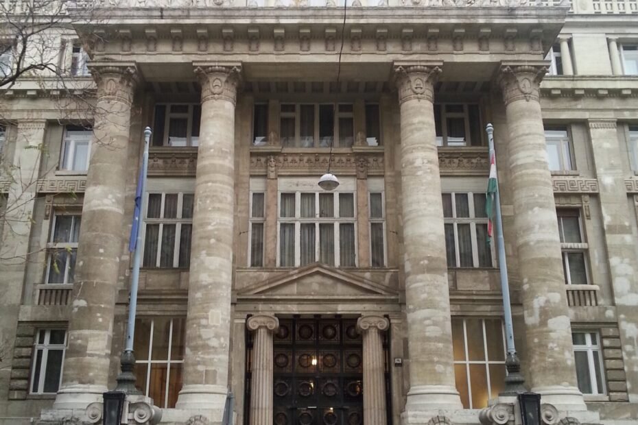 Fachada del edificio judicial de Marko utca 16, en Budapest; imagen de archivo.